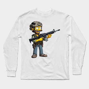 Tactical Yellow People Long Sleeve T-Shirt